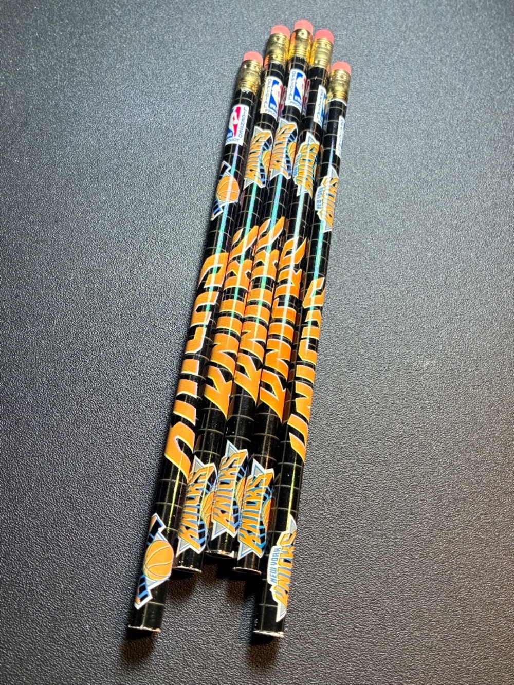 Vintage New York Knicks Pencils 5 Total NBA Basketball Retro Unused